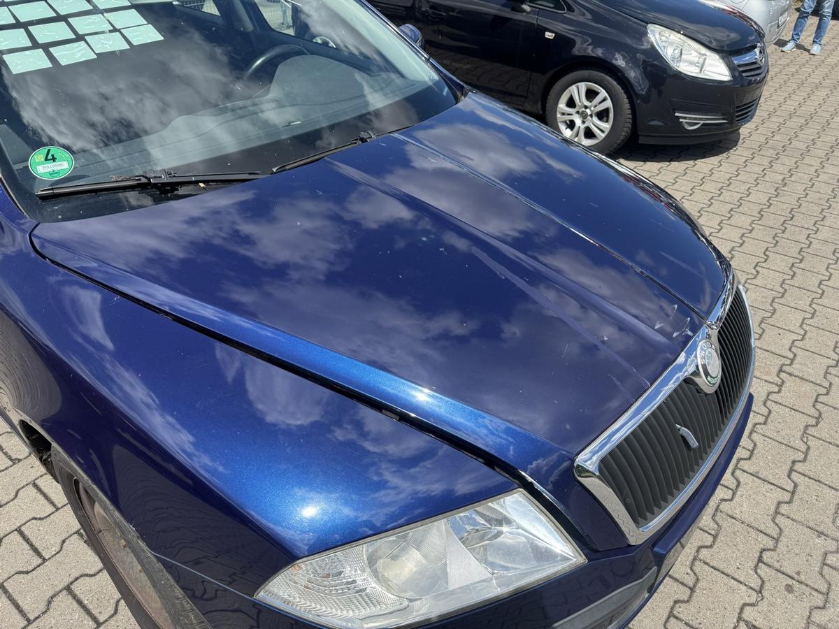 Skoda Octavia 2 1Z original Motorhaube LF5Q Stormblau Metallic Bj.2008